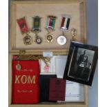 Box of Buffs ephemera and regalia for 'Brother Barry Partridge - RAOB Lodge No. 8028, Priory West
