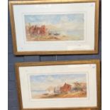 T Mortimer (British late 19th early 20th century), Mediterranean coastal studies, signed.