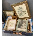 Box of assorted modern and other furnishing pictures. (B.P. 21% + VAT)