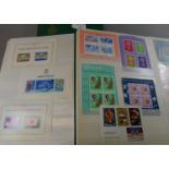 All world collection of stamp mini-sheets in three large stockbooks. 100s, mint and used. (B.P.