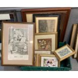 Box of assorted modern and older furnishing prints, various. (B.P. 21% + VAT)
