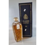 Glamis Castle 90 Scotch whisky in decanter and presentation box. (B.P. 21% + VAT)