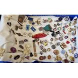 Collection of assorted vintage, enamelled and other badges, various to include: St John's Ambulance,