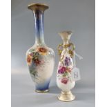 Doulton Lambeth early 20th Century 'Crown' floral baluster vase, shape no. 1764. Height 32cm approx.