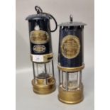 Two similar vintage Miner's lamps, Thomas & Williams Aberdare marked No. 78 and Protector Lamp &