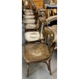 Set of ten mid-century bentwood pub chairs. (10) (B.P. 21% + VAT)