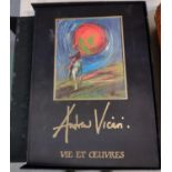 'Andrew Vicari', French language book, 'Vie et Oeuvres Par Daniel Curzi', signed by the artist
