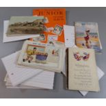 Postcards selection with topographical, greetings, humorous etc. together with small junior album of