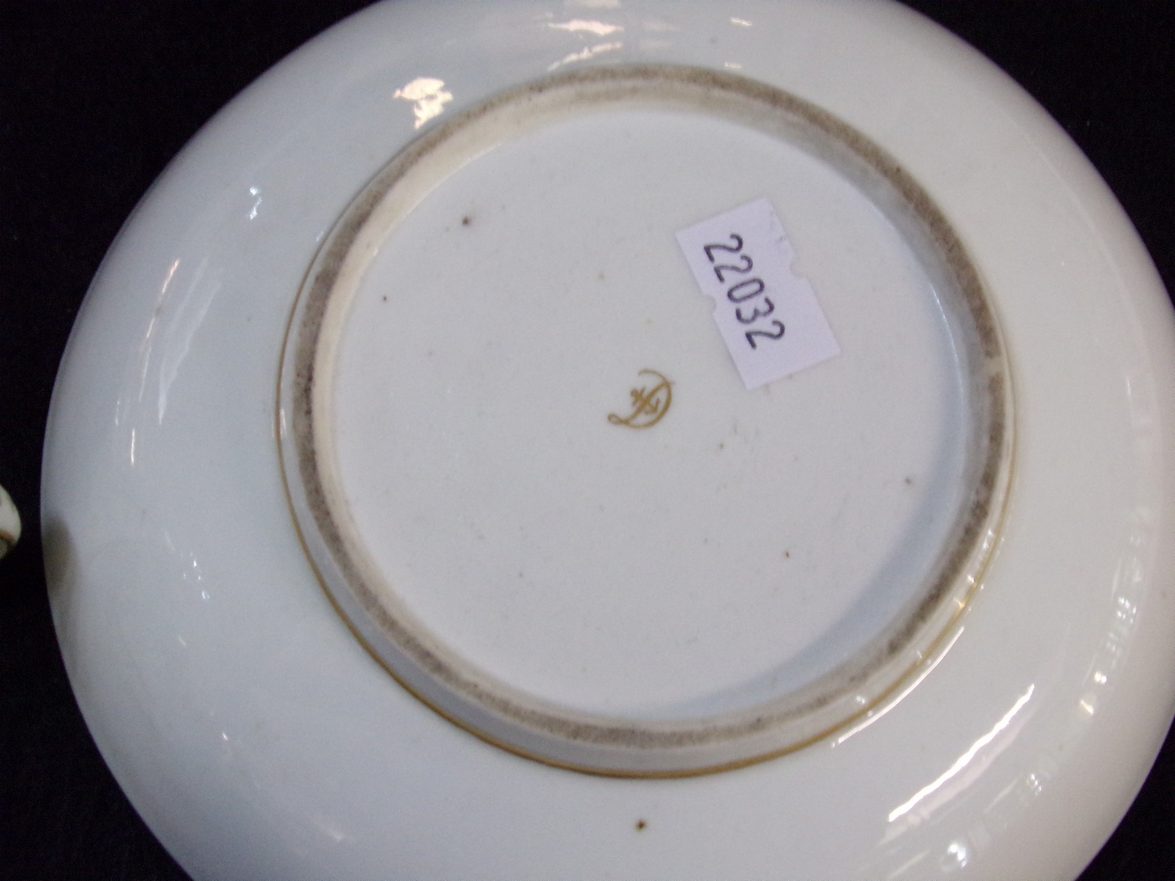 Collection of 19th Century Derby porcelain items to include: two handled chocolate lidded cup on - Image 3 of 8