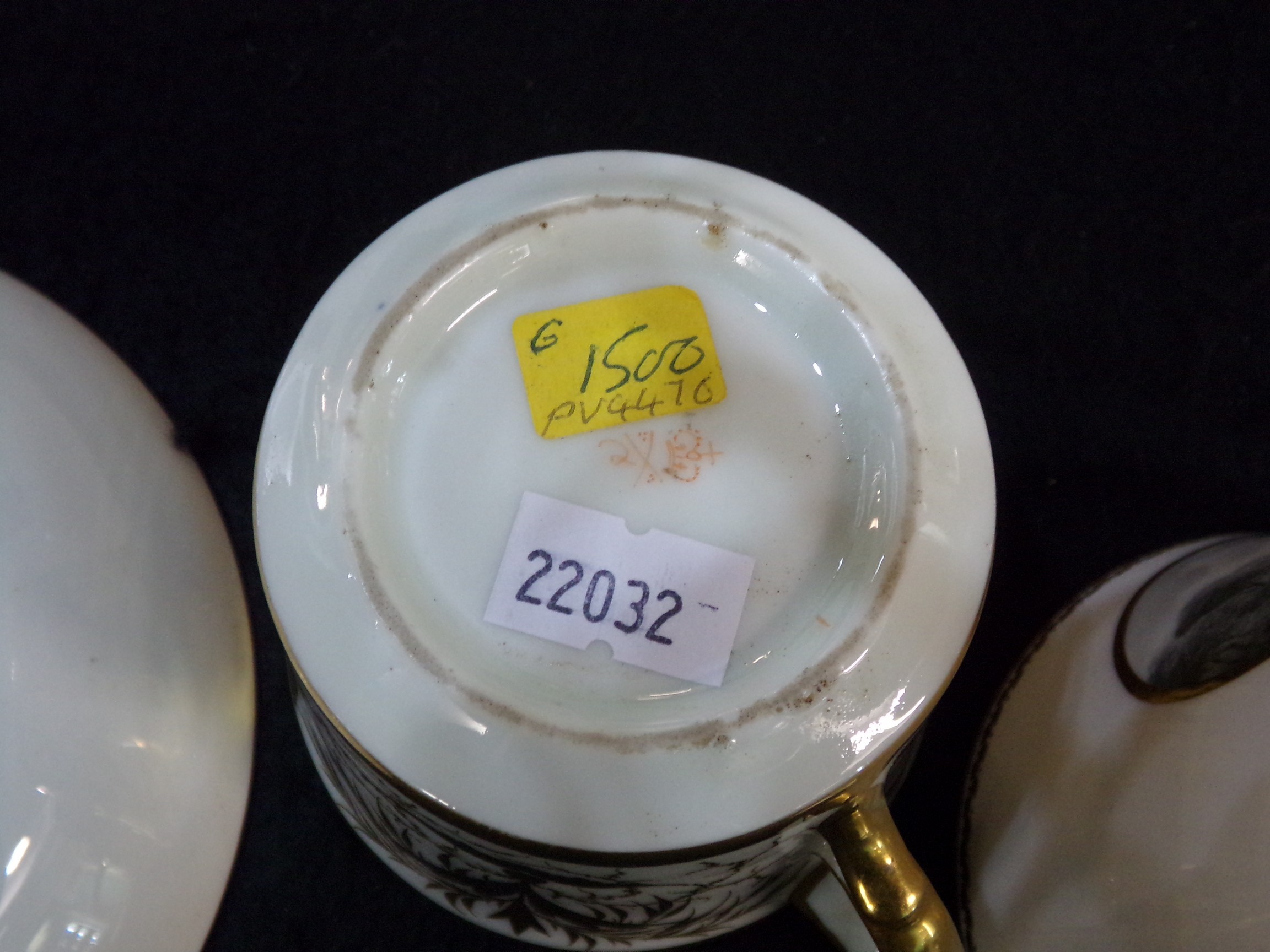 Collection of 19th Century Derby porcelain items to include: two handled chocolate lidded cup on - Image 8 of 8