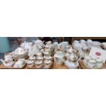 Four trays of Royal Albert 'Old Country Roses' English fine bone china items, to include: teapots,