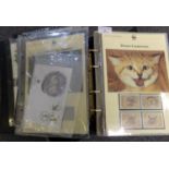 World Wildlife Fund collection of mint stamps and First Day Covers in four special boxed albums plus