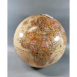 Modern Replogle Globes Partners LLC made in USA globe missing its stand, with raised decoration. (