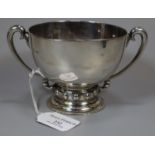 Early 20th century silver two handled cup/sugar bowl, London hallmarks. 8 troy ozs approx. (B.P. 21%