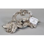 Heavy quality large silver plated foliate design loop handle possible from a large tureen or