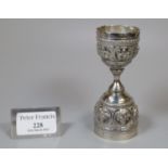 White metal Indian double ended egg cup. (B.P. 21% + VAT)