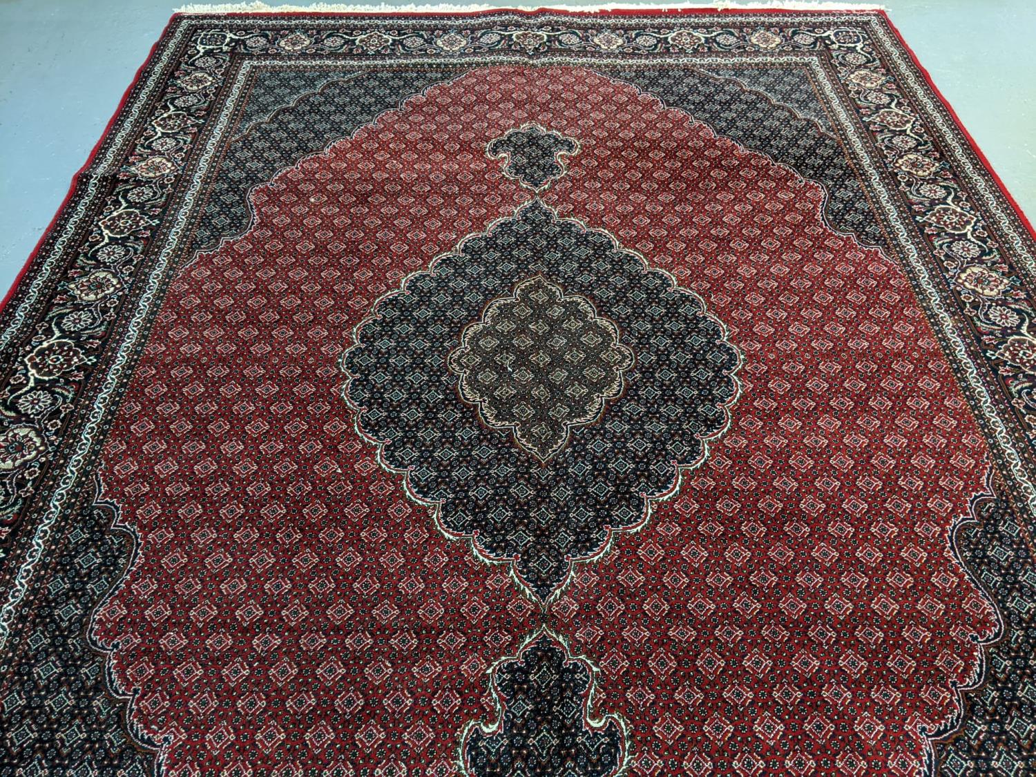 Rich red ground full pile Iranian carpet of Persian Kashan design. (B.P. 21% + VAT) - Image 2 of 5