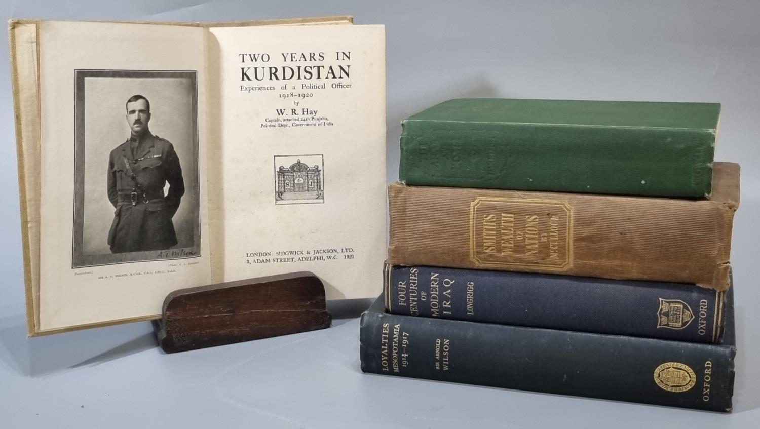 Small collection of cloth bound hardback books relating to the Middle East to include: Harrison,