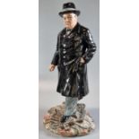 Royal Doulton Winston S. Churchill limited edition figurine, HN 3433 No. 1262/5000. 31cm high