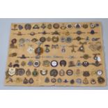 Large collection of British military sweetheart brooches of different forms: WWI and WWII, 95