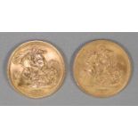 Two gold full sovereigns dated 1957 and 1963. (2) (B.P. 21% + VAT)