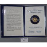 The 1980 One Hundred Balboa gold coin of the Republic of Panama, struck by The Franklin Mint, 8.