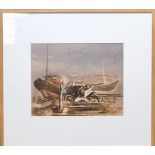 Francis Alan Raubenheimer (South African born 1927), 'Boats Durban', signed. Watercolours. 33x42cm