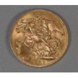 Gold full sovereign dated 1927. (B.P. 21% + VAT)
