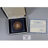 Jamaica 10th Anniversary of Investiture of Prince Charles 1969-1979, $250 gold proof coin, limited