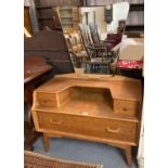 1960s G Plan pale oak mirror back dressing table. (B.P. 21% + VAT)