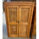 Early 20th century pine two door blind panelled cupboard/cabinet. (B.P. 21% + VAT)