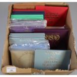 Box containing various coinage collections of Great Britain and Northern Ireland, Coinage of Great