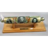 Glass 'The British Leader in the Transvaal War 1899-19' coloured and printed rolling pin on modern