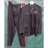 Military uniform, dark blue dress coat and trousers, Reme Captain. (B.P. 21% + VAT)