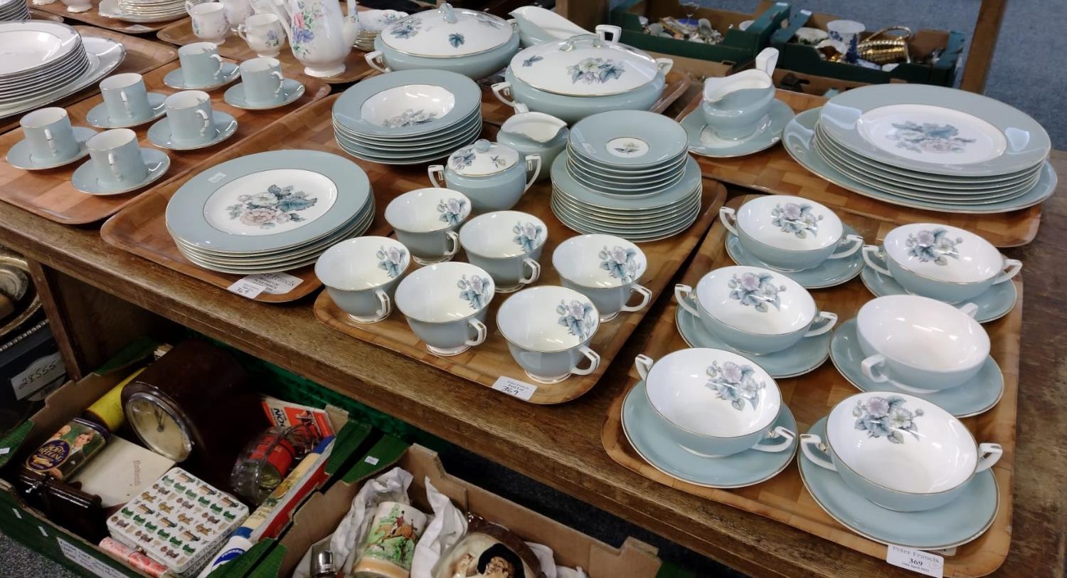 Six trays of Royal Worcester English fine bone china 'Woodland' design items, to include: various