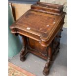 Victorian walnut Davenport desk. (B.P. 21% + VAT)