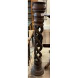 Modern hardwood floor candlestick with spiral column. (B.P. 21% + VAT)