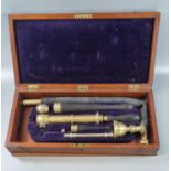 Victorian mahogany cased brass medical instrument group by 'Maw Son & Thompson, London'. (B.P. 21% +