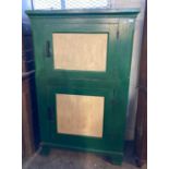 Two door painted pine food cupboard. (B.P. 21% + VAT)