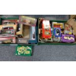 Two boxes of diecast model vehicles, mainly Corgi, all in original boxes, to include: Corgi