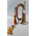 Military style brass bugle with braided tassels. (B.P. 21% + VAT)