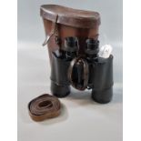 Pair of Karl Zeiss Jena 7x50'Binoctar' binoculars in leather case. (B.P. 21% + VAT)