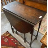 Early 20th century oak gate leg table. (B.P. 21% + VAT)