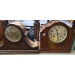 Collection of assorted and various early 20th century mantle clocks, to include: small drop dial