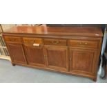 Modern Chinese hardwood sideboard. Length 183cm approx.(B.P. 21% + VAT)