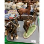 Beswick model study of a horse 'Spirit of Wisdom' on wooden base with original box, together with an