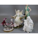 Coalport Roaring twenties figurine 'Eve', together with a Coalport Shakespearian classical