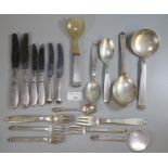 Collection of mainly Danish silver flatware, impressed marks Sterling Denmark 925. 24 troy oz