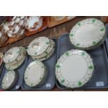 Three trays of Royal Doulton English bone china 'Countess' dinnerware to include: plates, bowls,