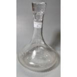 John Rocha Waterford crystal glass decanter and stopper (modern).